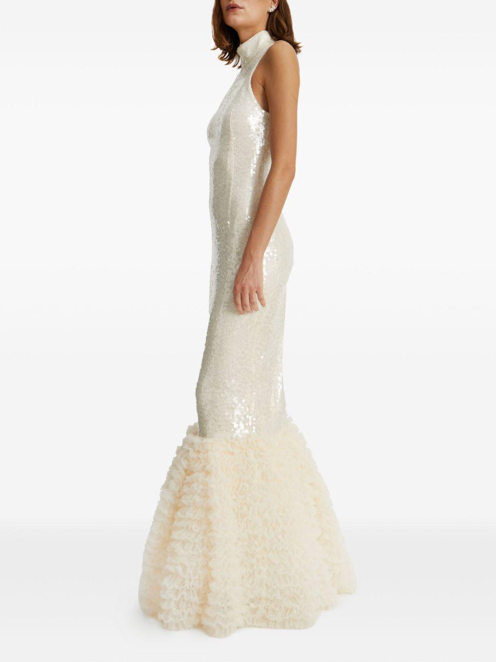 Sequins Maxi Dress 114676857 857 EGRET ROTATE