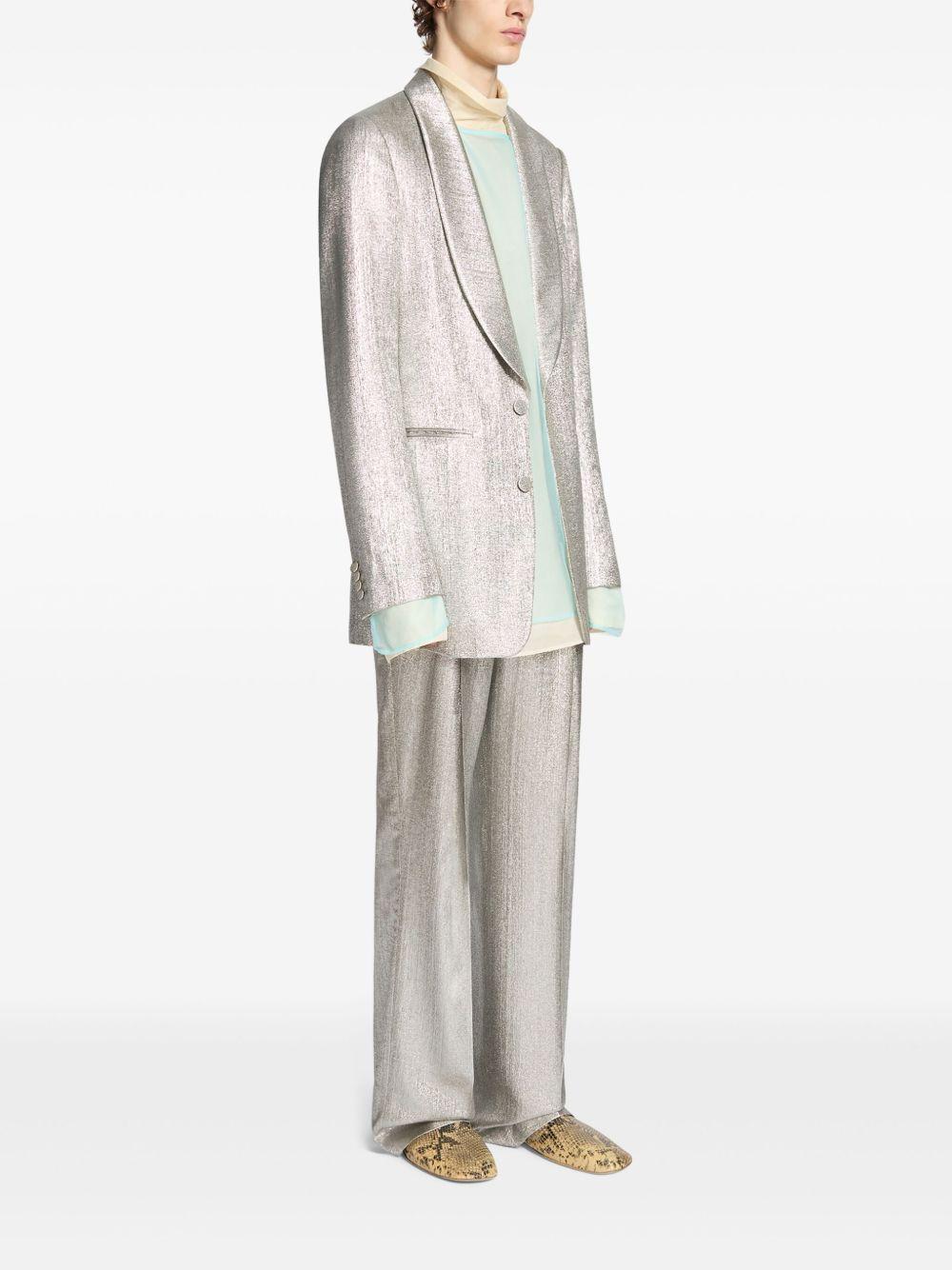 Blazer in viscosa 2510204241060 952 SILVER DRIES VAN NOTEN