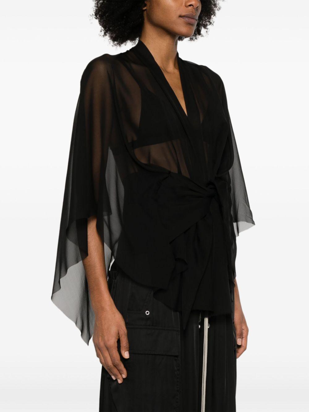 Half moon jacket RP01E7731S 09 BLACK RICK OWENS