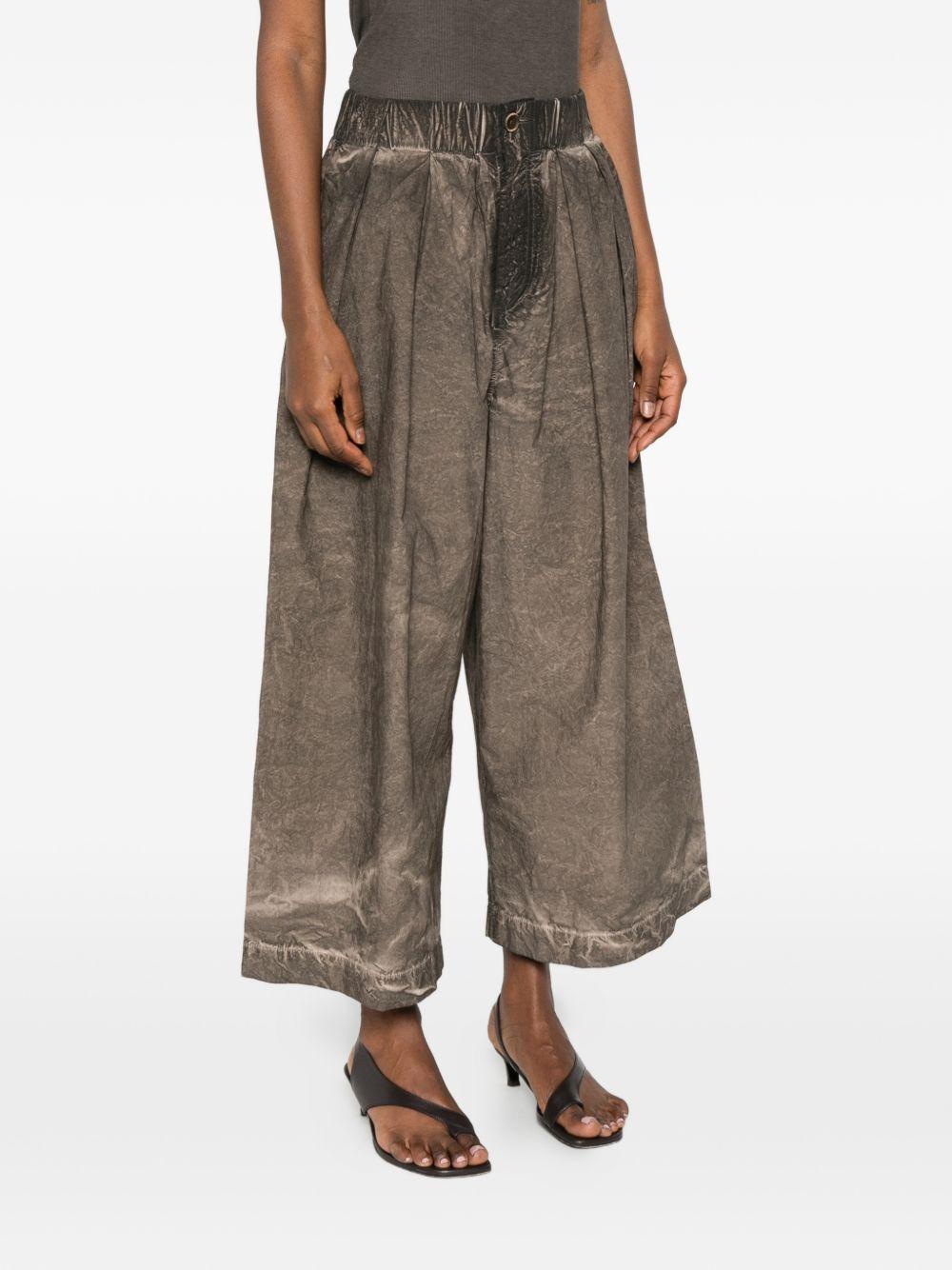 Poetic Pleated Pants UP3021 UW860 GREY BROWN UMA WANG