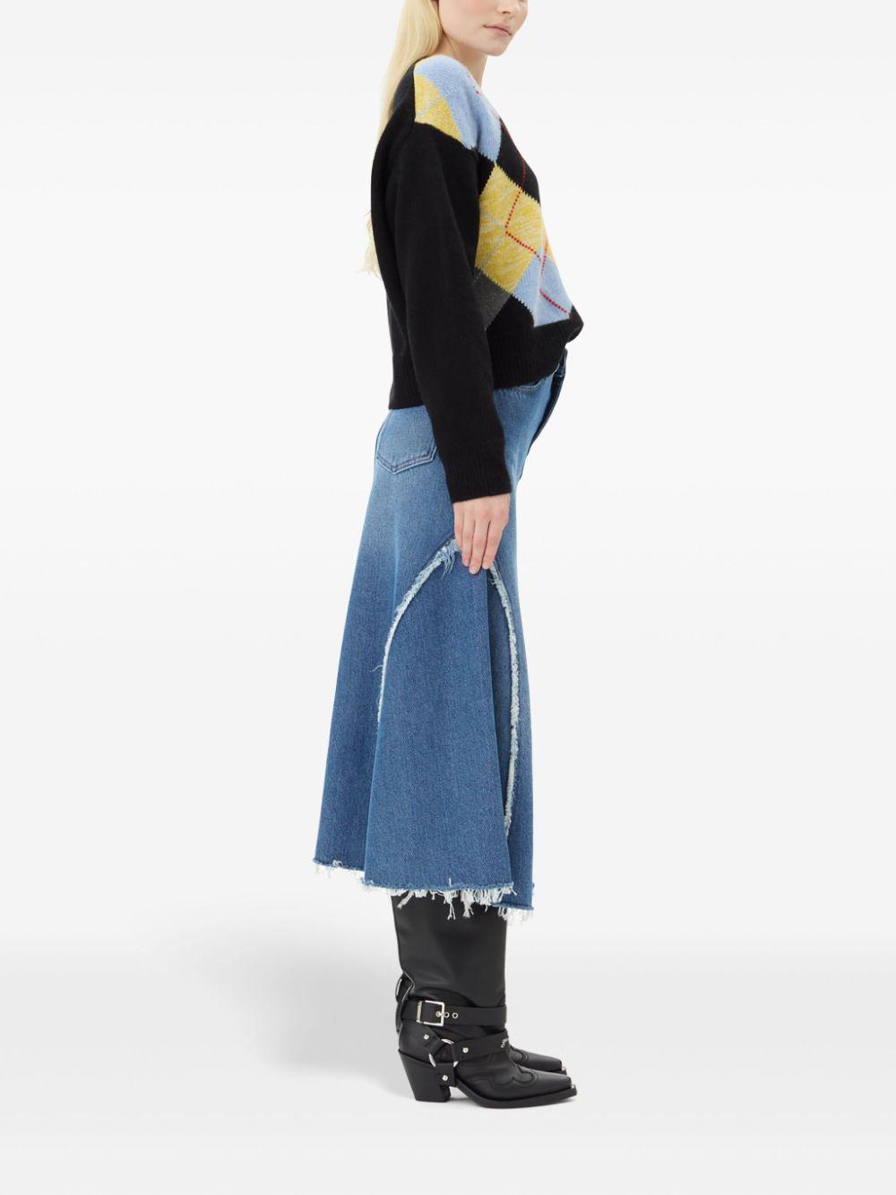 J1601 566 MID BLUE STONE GANNI