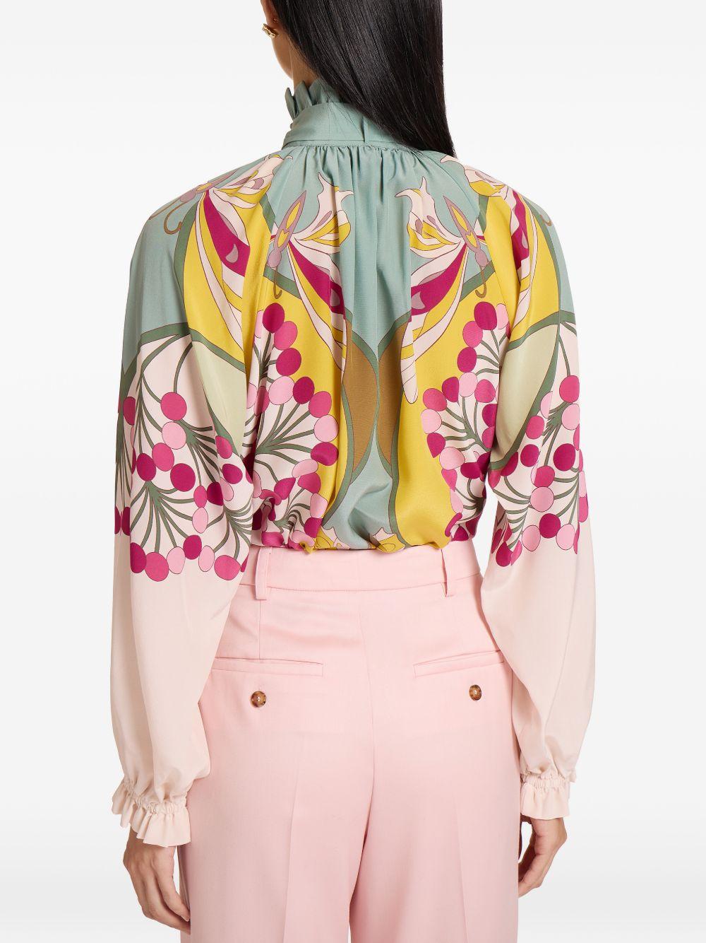 Cerere Blouse SHI0086CRE002FLO08 PI03 FLORETTE PLACE LA DOUBLEJ