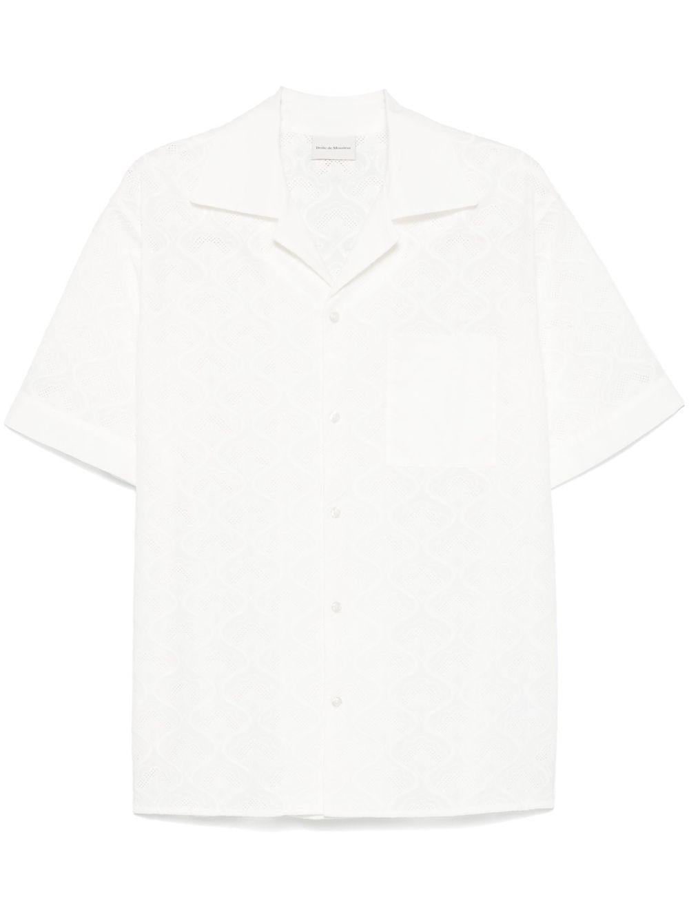 La Chemise Brodée Tapisserie GSH213CO196 WHITE DROLE DE MONSIEUR