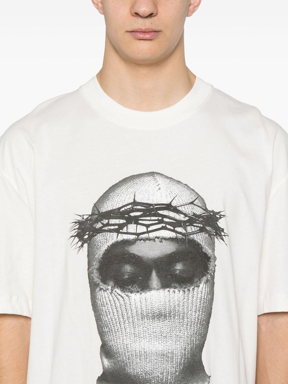 Crowned Mask T-shirt NUS25287 081 OFF WHITE IH NOM UH NIT