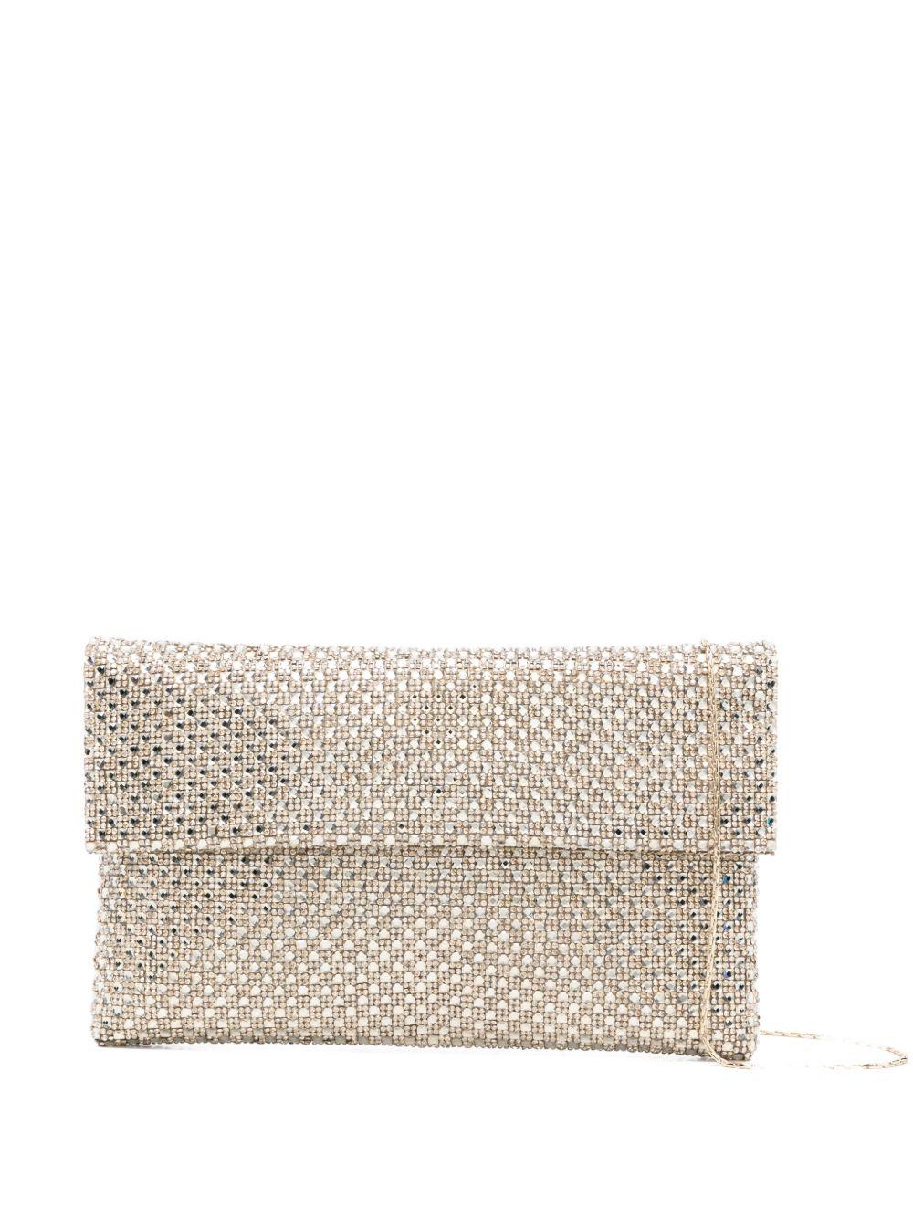 Pochette realizzata con strass BAG0006462P ORO TWENTY FOURHAITCH