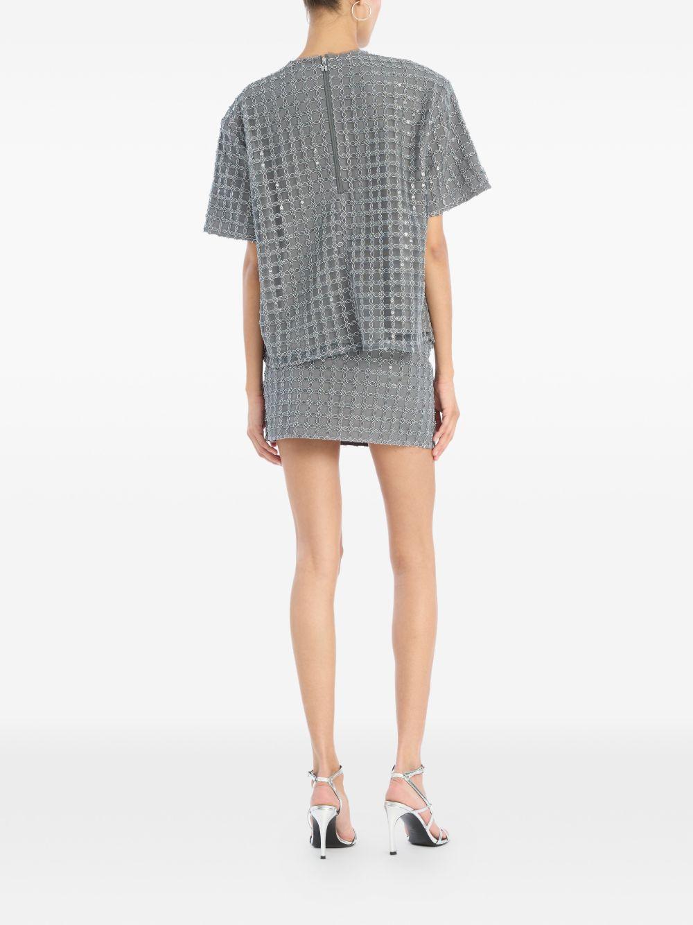 Beaded Oversized Top Grey 115155516 516 CASTOR GRAY ROTATE