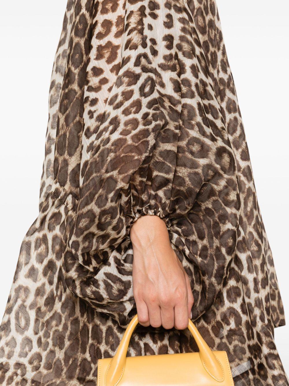 1404DF241 CHOCOLATE LEOPARD ZIMMERMANN