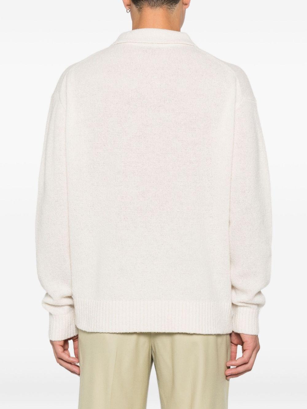 Polo in lana vergine 50549990 131 OPEN WHITE BOSS