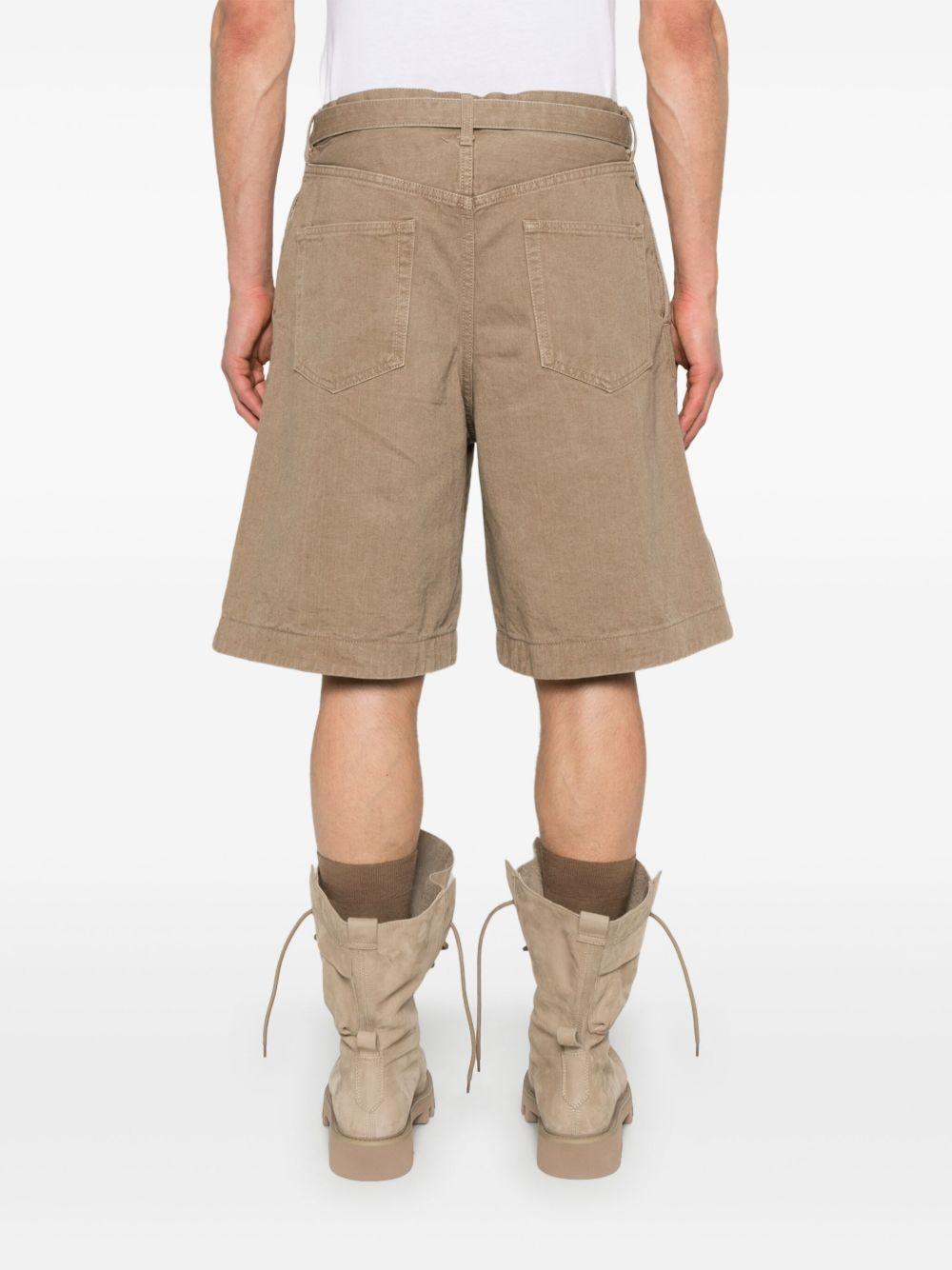 Shorts con cintura in denim 2503648M 651 BEIGE SACAI