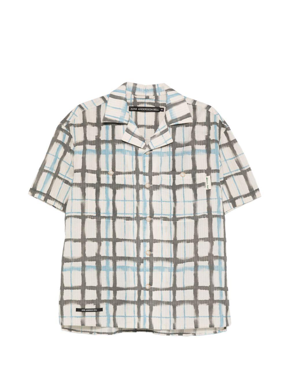 Ecru Rothko Open Collar Shirt ATB1525M ECRU ANDERSSON BELL