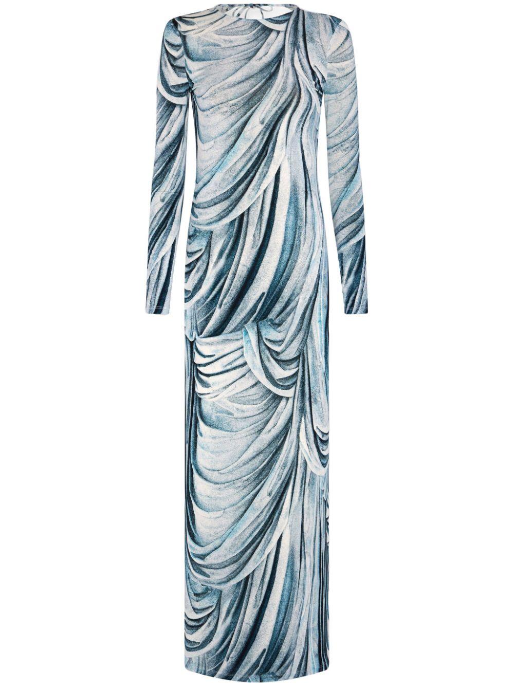 24EJRO816VI0316 V160 DRAPPE BLEU RABANNE