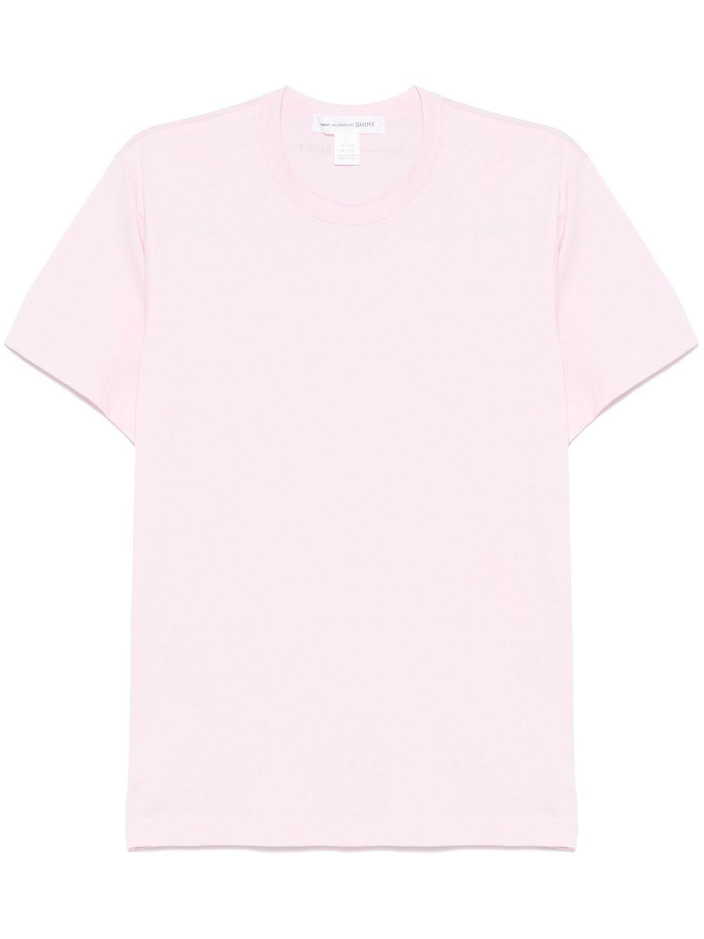 Men's Logo T-Shirt FOT024S25 3 PINK COMME DES GARCONS SHIRT