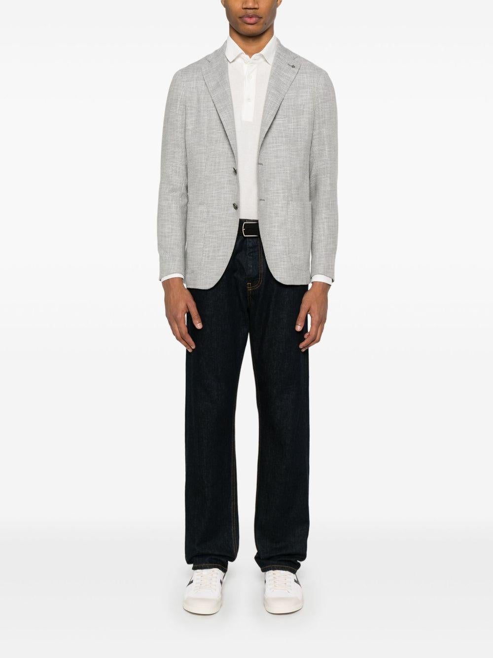 Blazer con tessitura intrecciata 1SMC22KPEC90057U25E290 EP842 TAGLIATORE