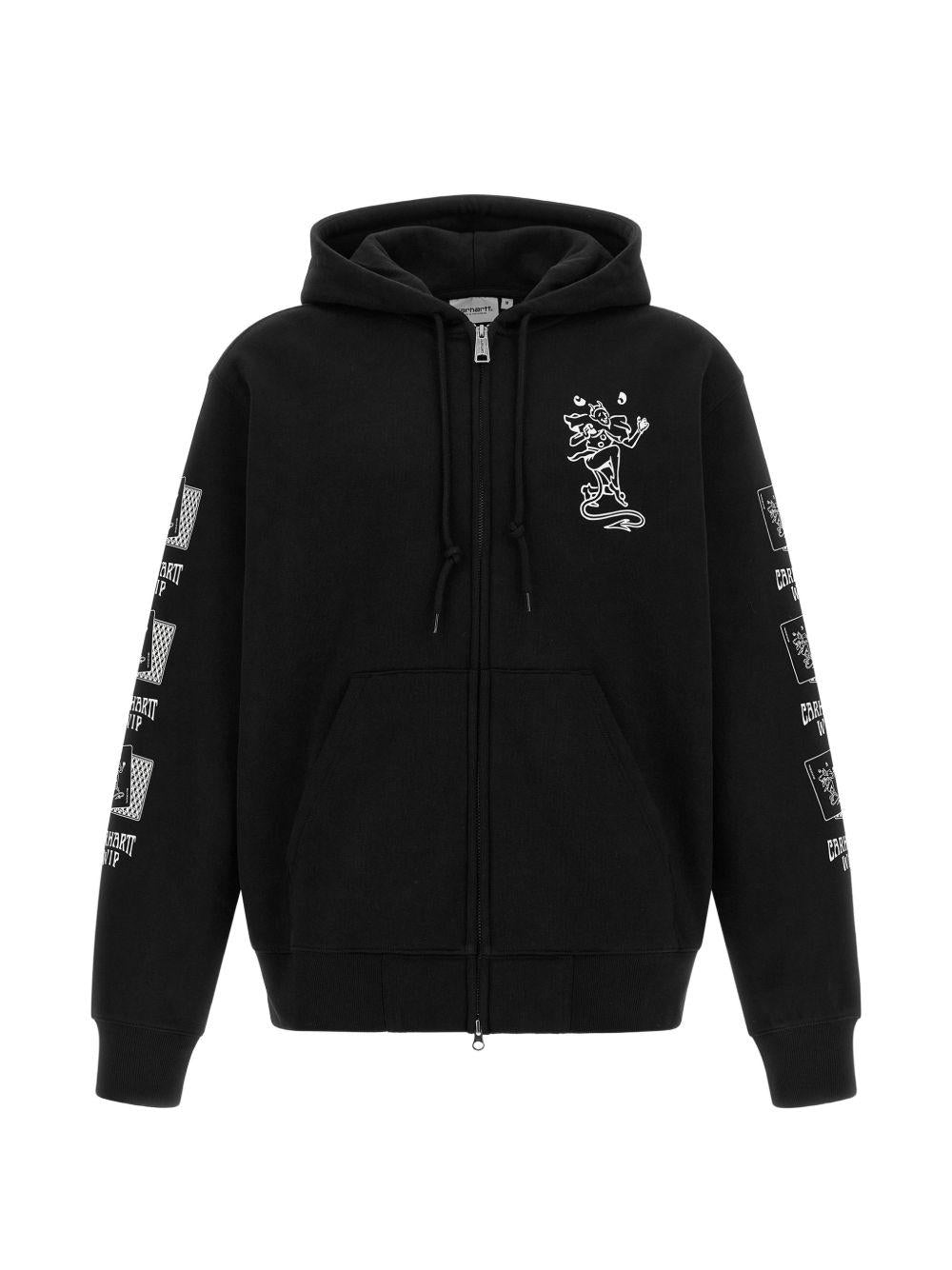Felpa In Cotone Playing Cards I036915 89XX BLACK CARHARTT WIP