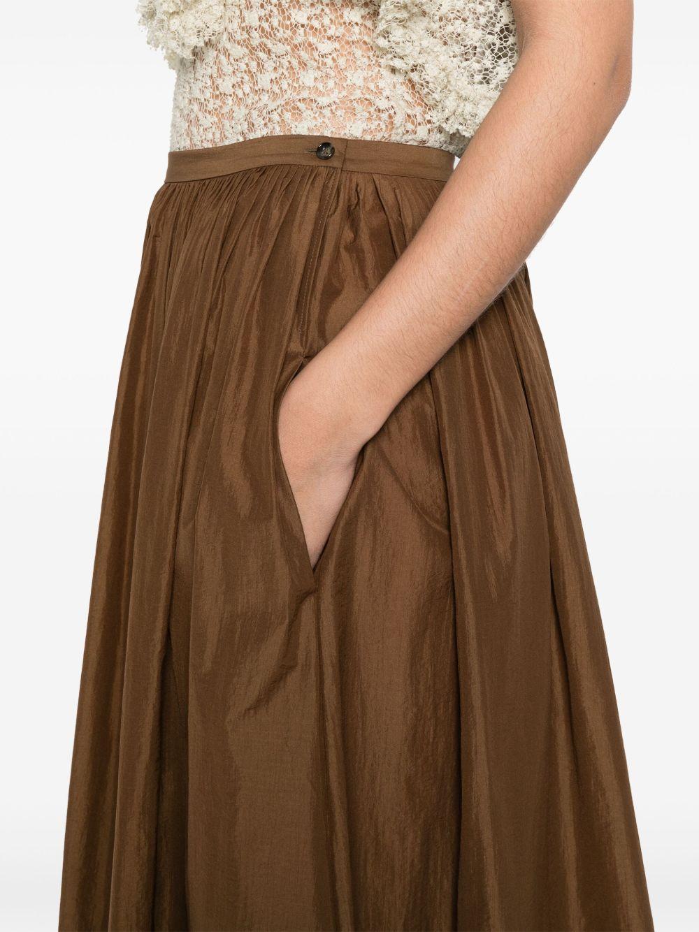 Gonna maxi plissettata V01052120 0518 COFFEE PHILOSOPHY DI LORENZO SERAFINI