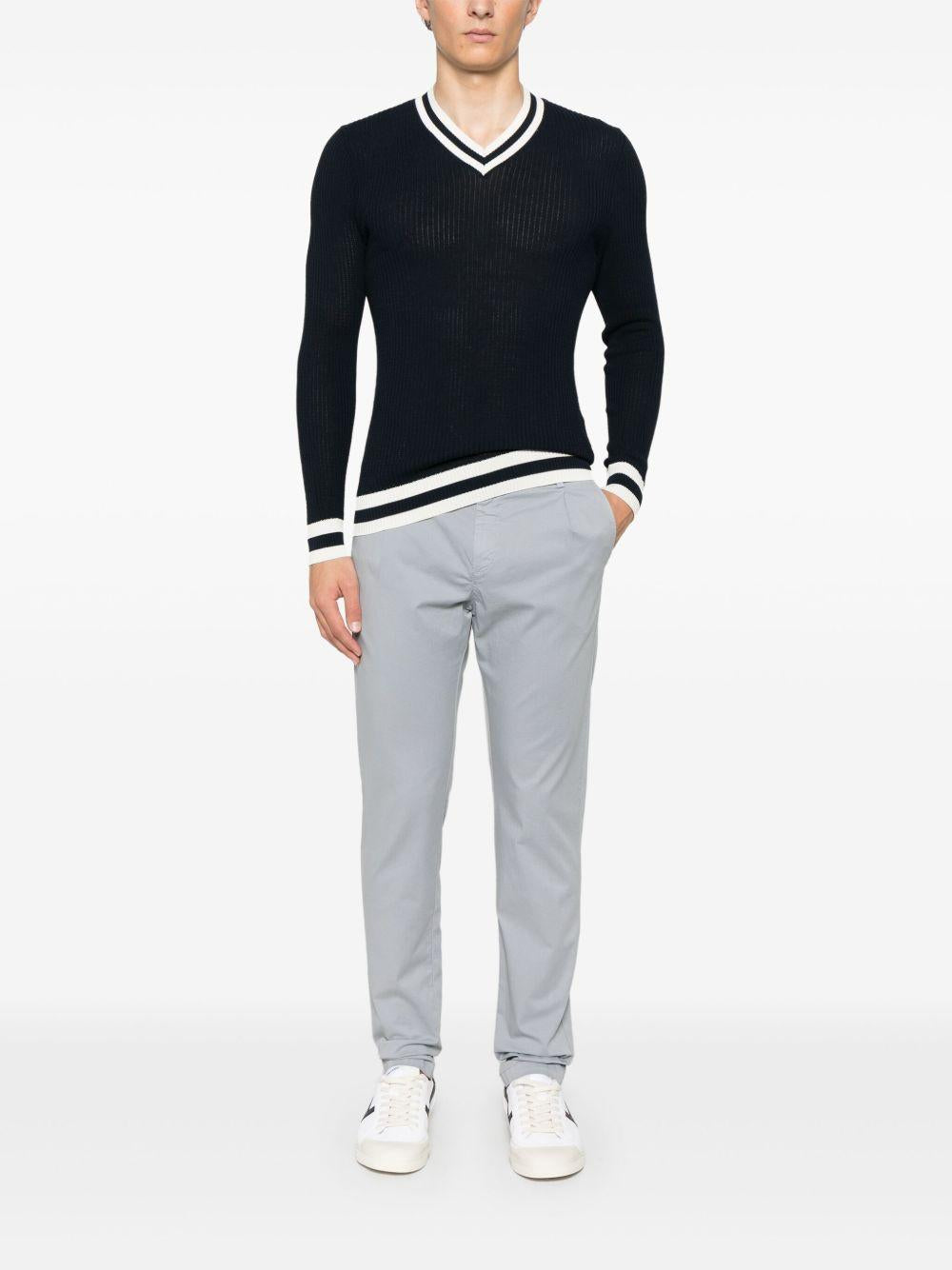 Pantaloni affusolati con pieghe K75PANH08TET0G002 08NN GREY ELEVENTY