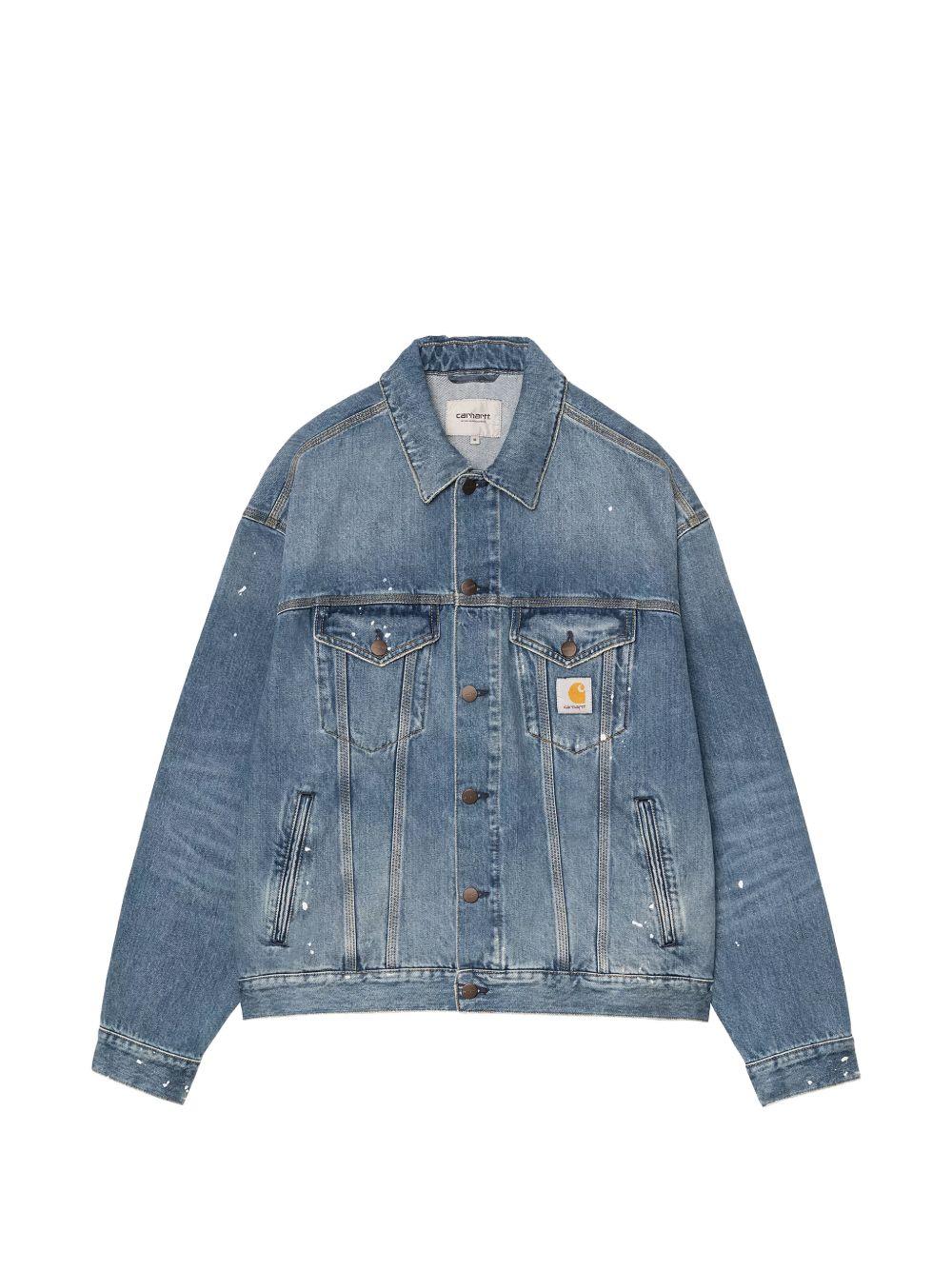 Giacca Helston In Denim 'Smith' I033352 01EJ BLUE DESTROY CARHARTT WIP