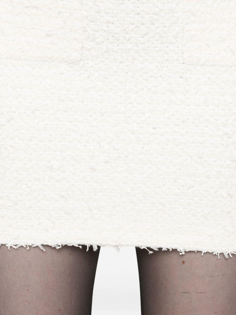 Cream Textured Knit Mini Skirt AW25028SKC CREAM SELF-PORTRAIT