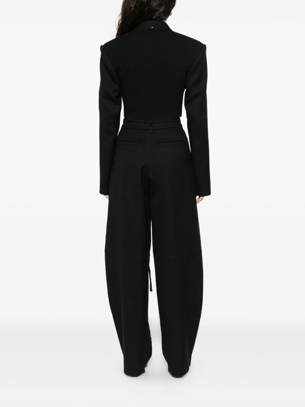 Completo sartoriale in cady di cotone e viscosa GAVINOMM10252 003 NERO SPORTMAX