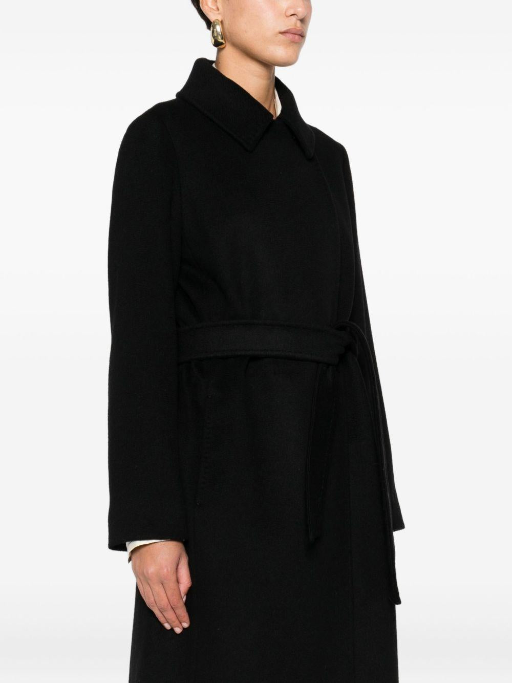 Cappotto A Vestaglia In Lana BCOLLAGMM10587 013 NERO MAX MARA STUDIO