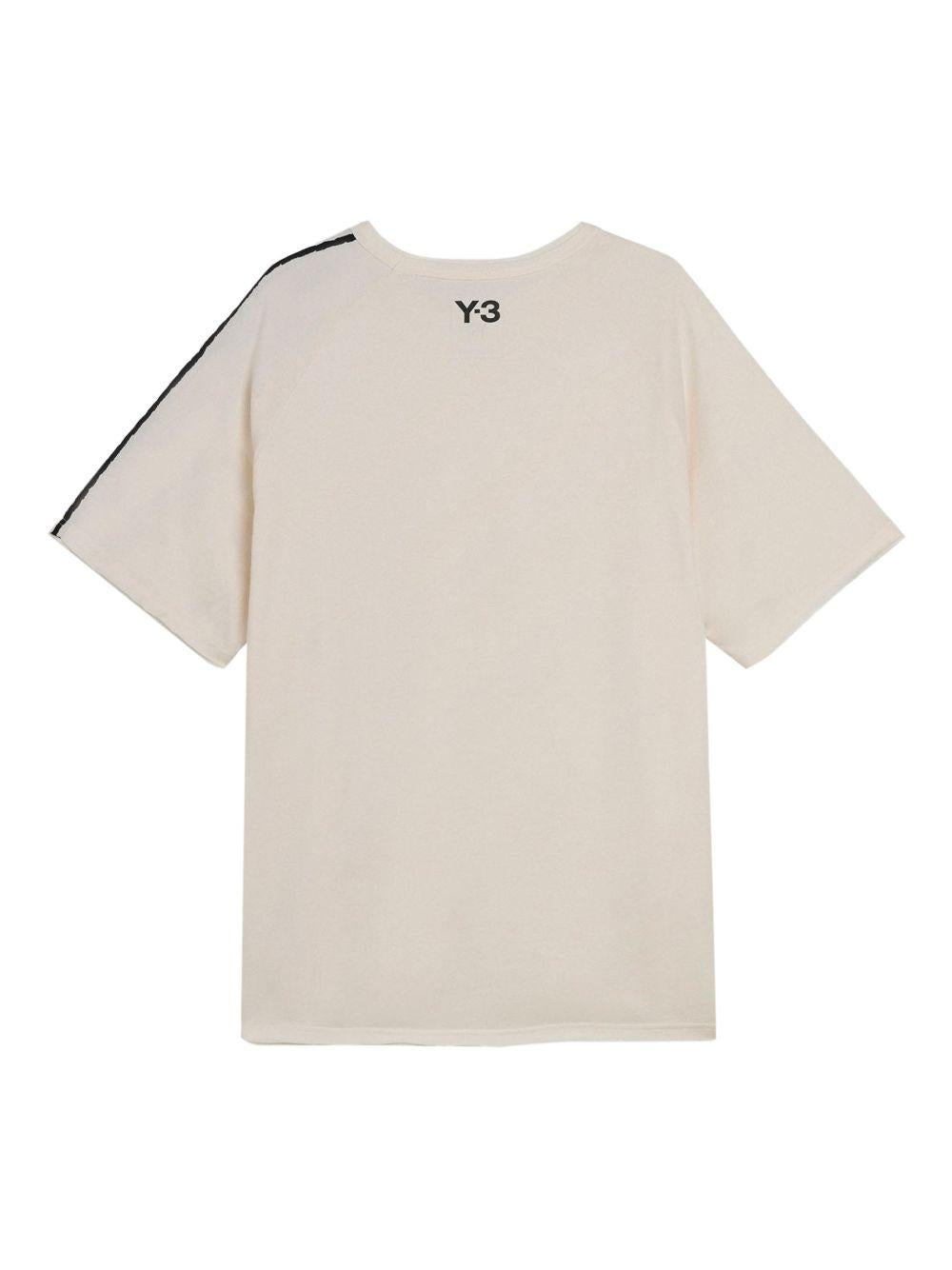 Y-3 Raw Edge 3 Stripes T-Shirt KS9748 WHITE Y-3