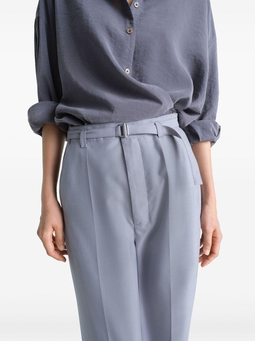 Pantaloni sartoriali con cintura PA1198LF414 BL720 BLUE GREY MELANGE LEMAIRE