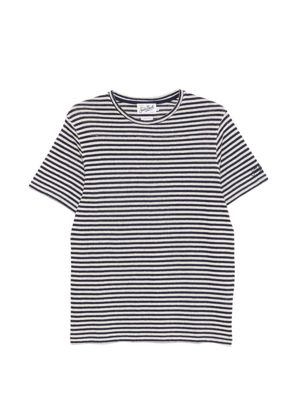 T-Shirt Delmar DOV001000283L 6110 STRIPES MC2 SAINT BARTH