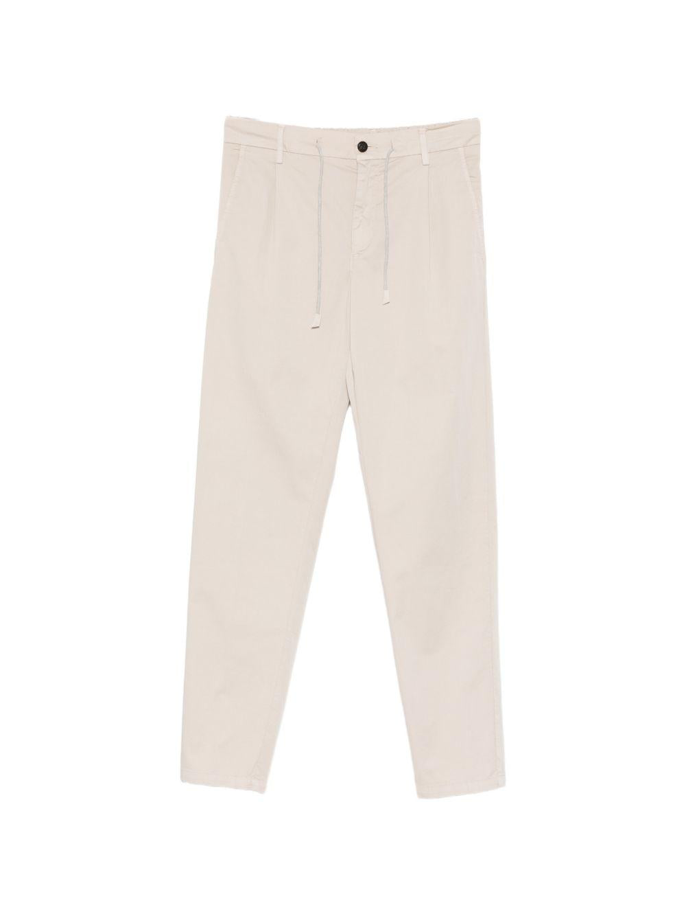 Jogger in cotone stretch tinto in capo M75PANG03TET0K007 02N SABBIA ELEVENTY