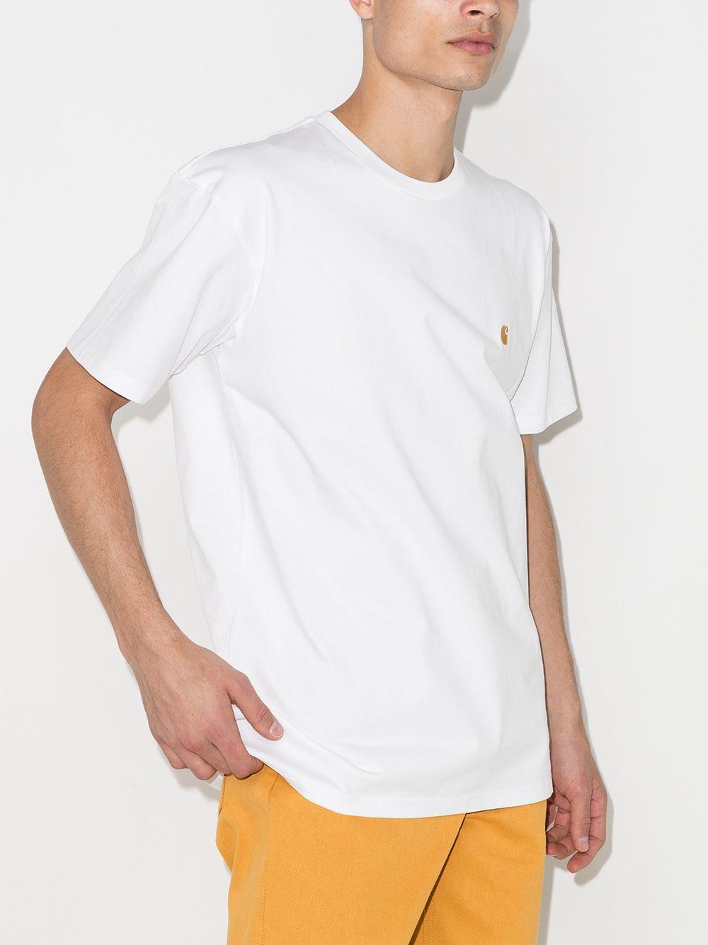 S/S Chase T-Shirt I026391 00RXX WHITE GOLD CARHARTT WIP