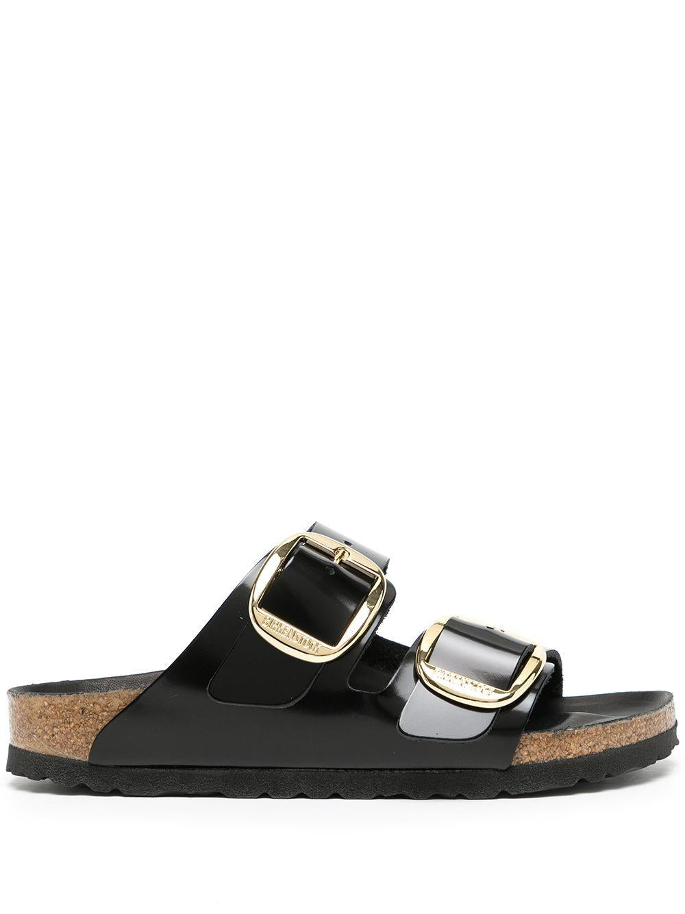Arizona Big Buckle Pelle naturale vernice - High Shine Black 1021476 BLACK BIRKENSTOCK