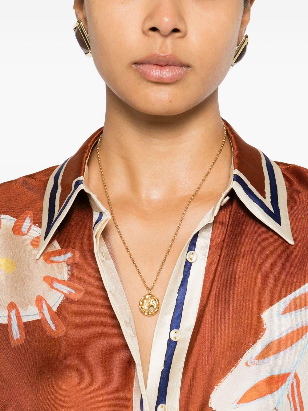 Camicia Soleil D'amour in seta 6081T RUST ALEMAIS