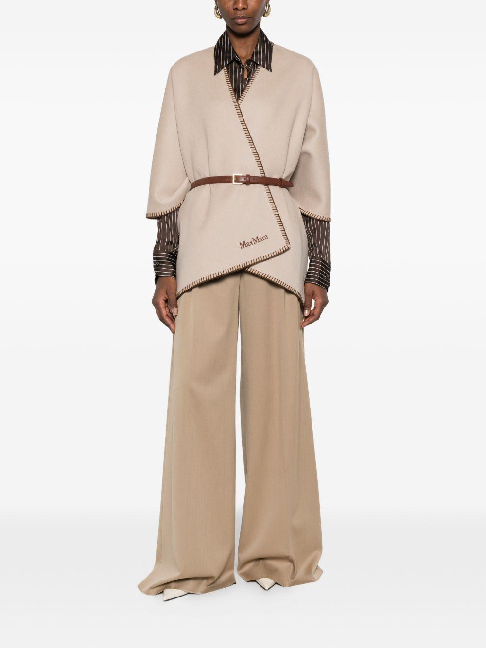 Mantella Doppio Drap Pura Lana MXACOLOMBA 001 PALE GOLDEN MAX MARA