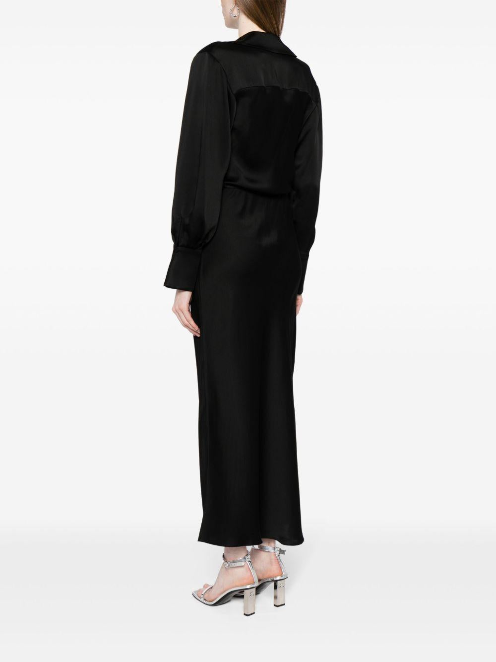 Talita wrap-design dress SI1058Q BLACK SIMKHAI