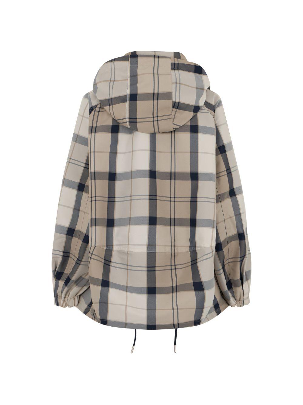 Giacca antipioggia Ballina con motivo a quadri LSP0324 NY51 NAVY TARTAN BARBOUR