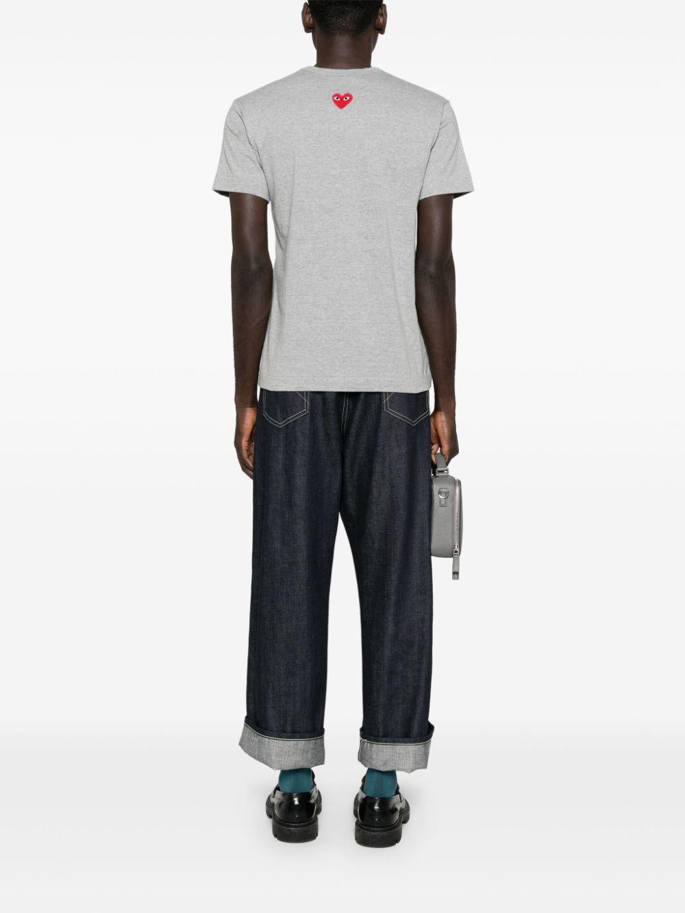 AXT340051 2 TOP GRAY COMME DES GARCONS PLAY