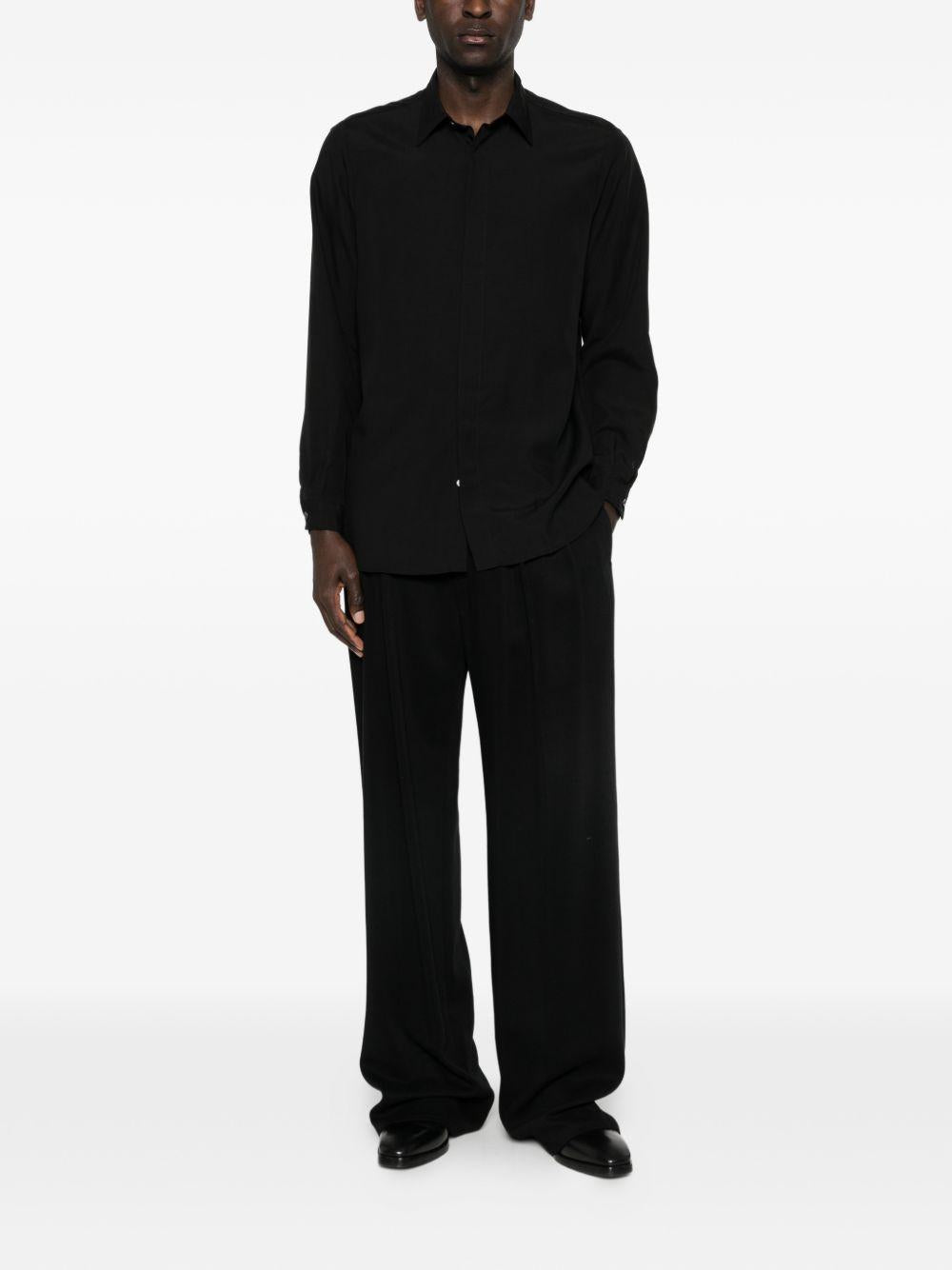Camicia oversize in nero PAFLYNNPAC1996 999 LARDINI
