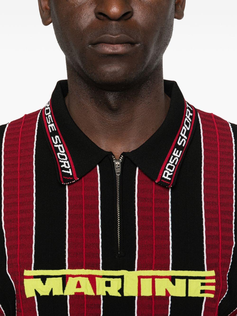 Martine Rose Logo Polo 958YA12120 RED BLACK MARTINE ROSE