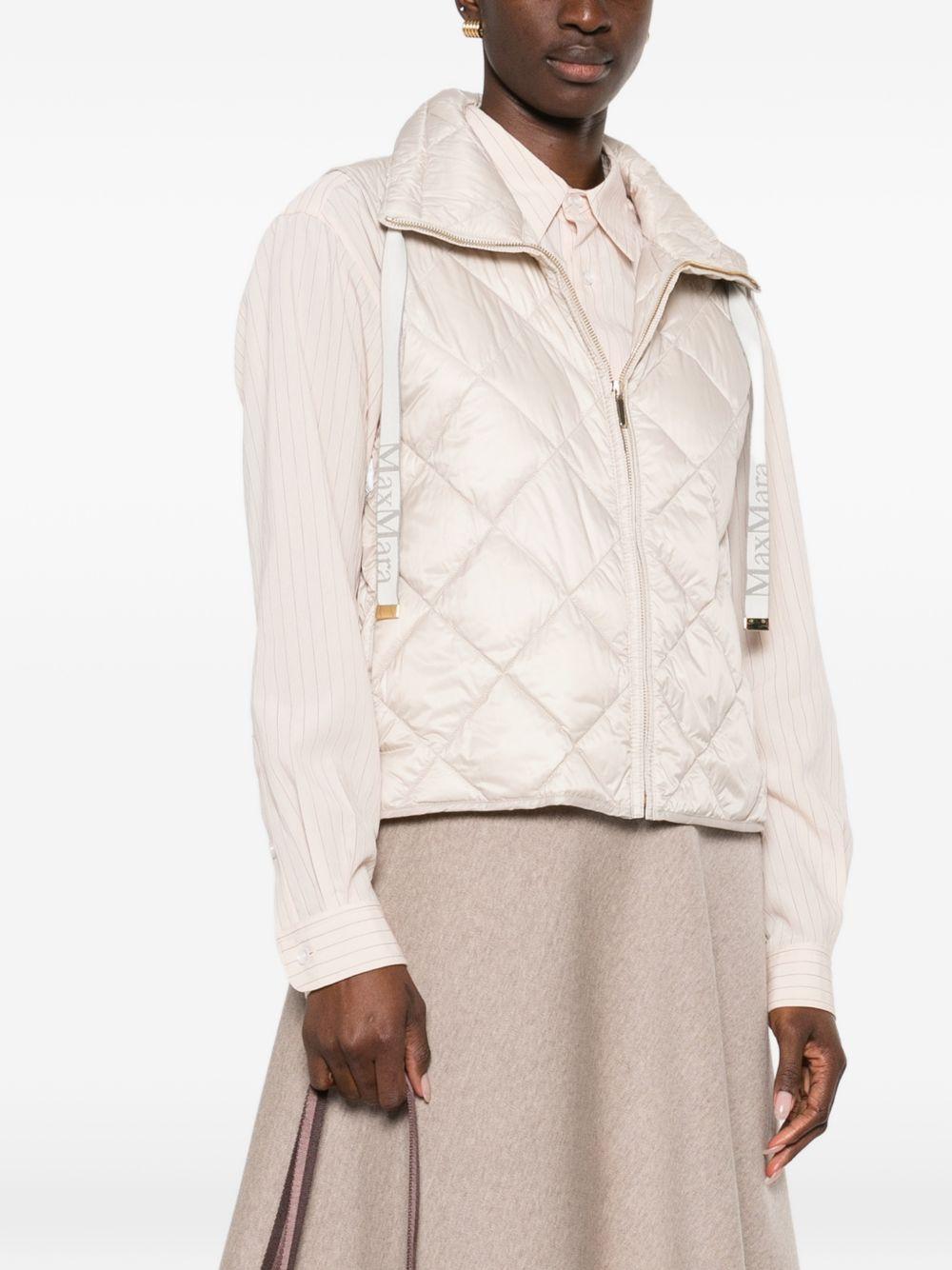 Gilet Imbottito smanicato TREGIC 031 WHITE SAND MAX MARA THE CUBE