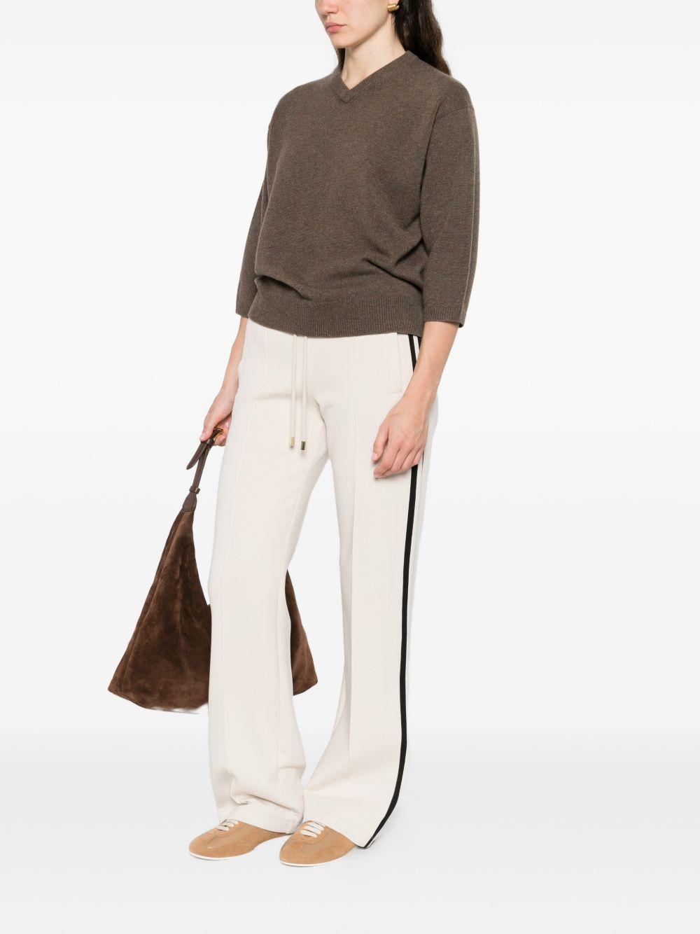Pantaloni in scuba SMMVENTO 001 ECRU S MAX MARA