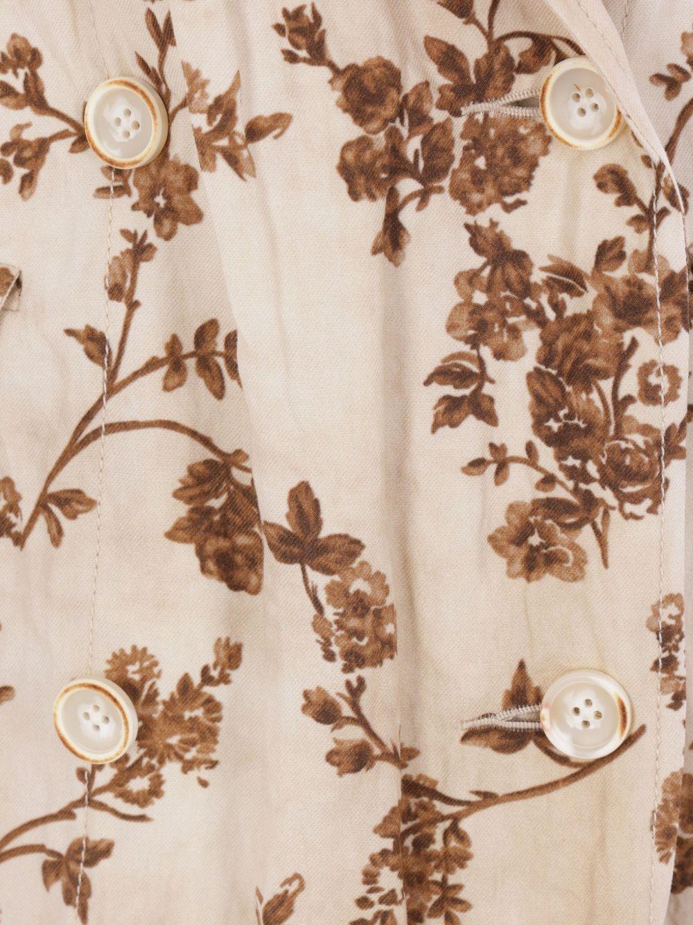 Camelot coat UW8002 UW016 WHITE BROWN UMA WANG