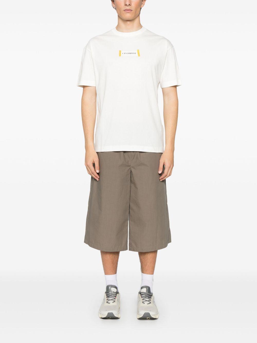 Logo T-Shirt 18CMTS148A006586W 103 GAUZE WHITE CP COMPANY