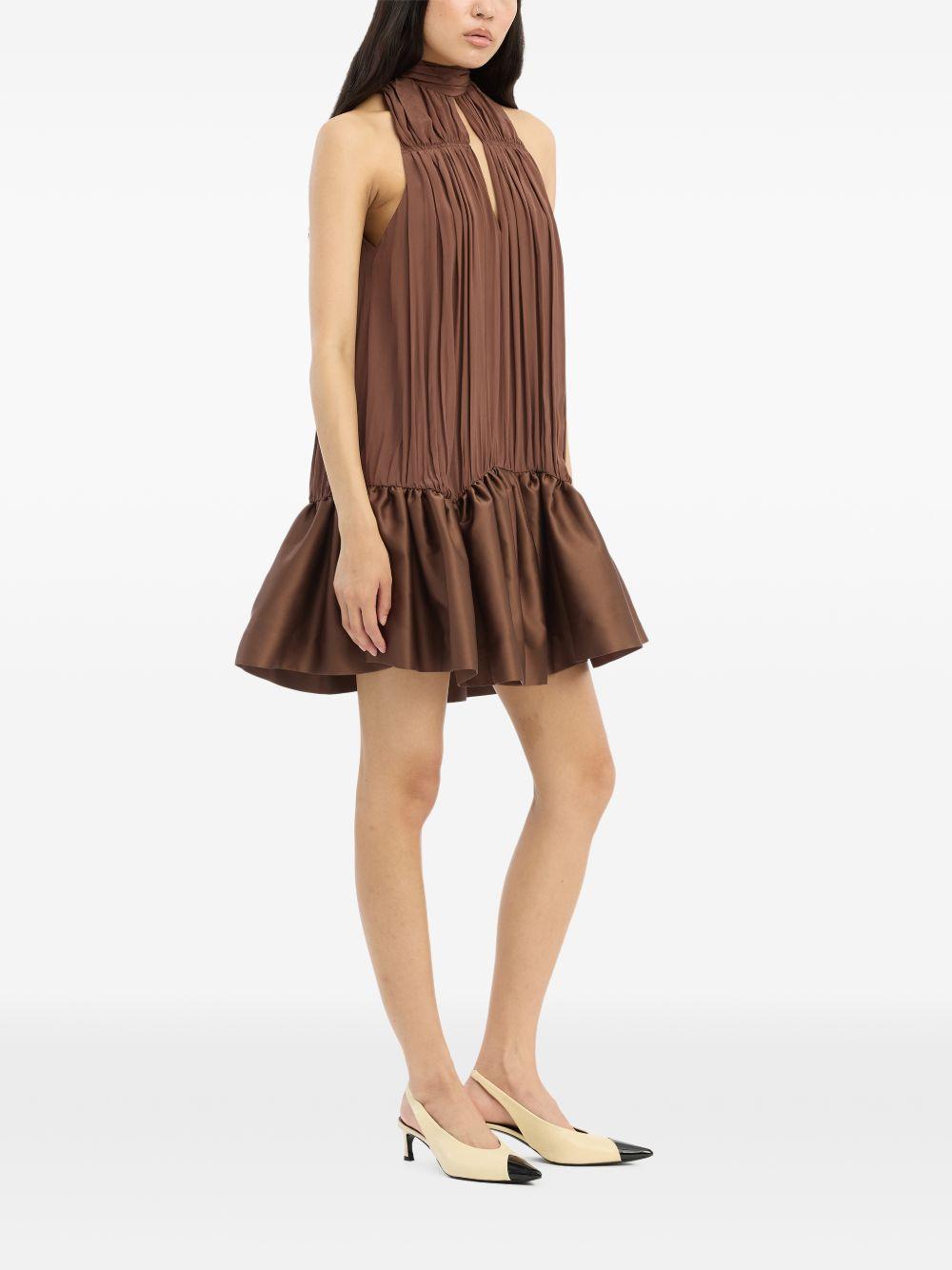 Gathered Mini Dress 1156092037 2037 POTTING SOIL ROTATE