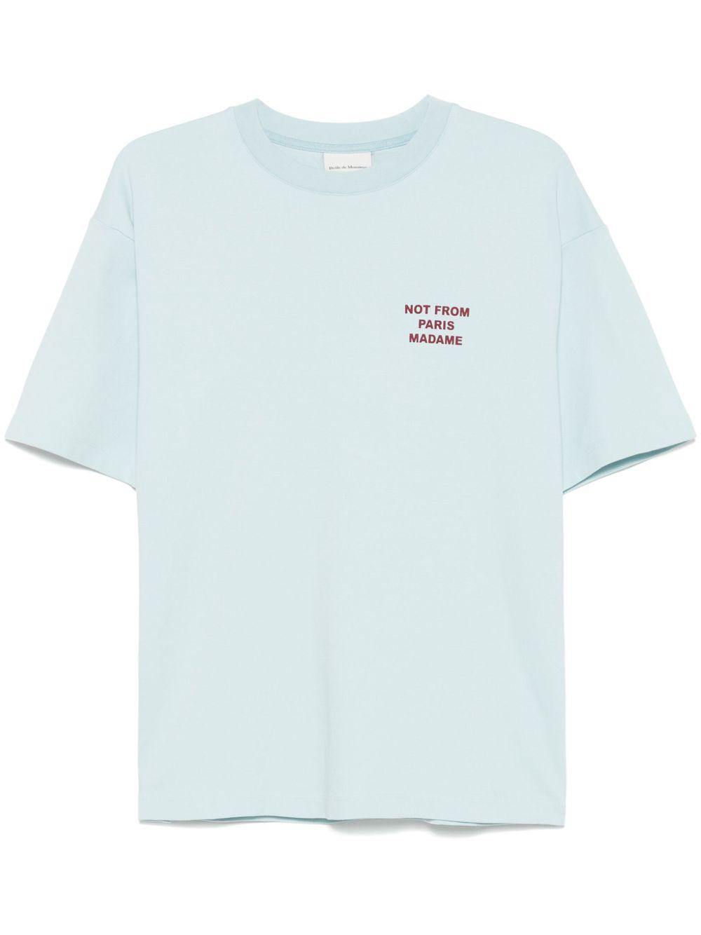 Le T-Shirt Slogan GTS203CO002 LIGHT BLUE DROLE DE MONSIEUR