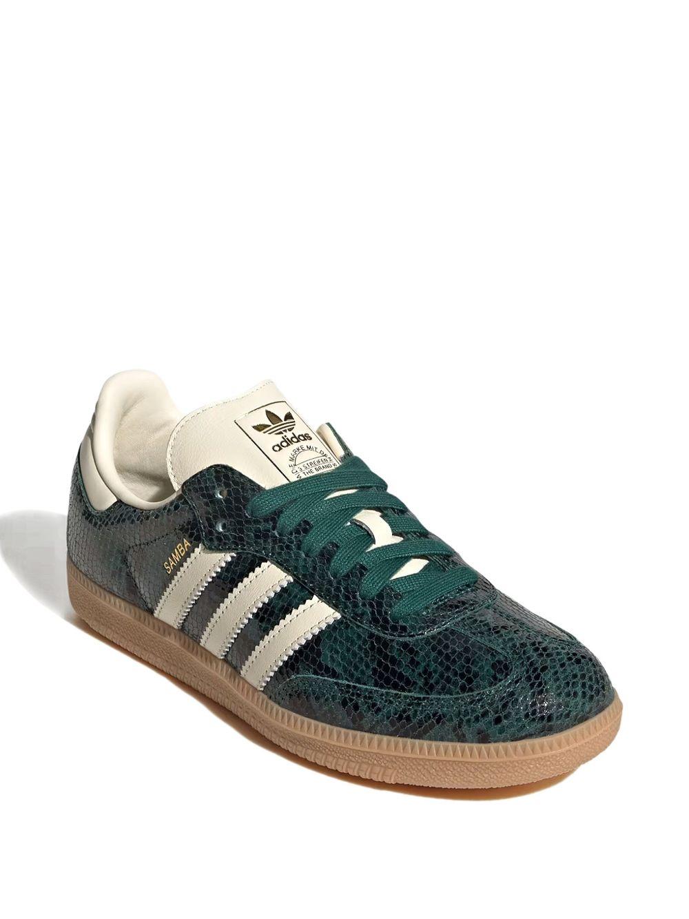 Samba OG Sneakers JR8848 PHYTHON GREEN ADIDAS ORIGINALS