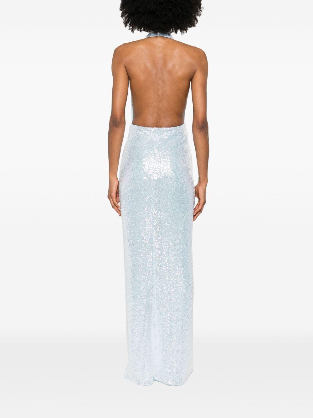 Colette Sequin Long Dress SS2275 POWDER BLUE COSTARELLOS
