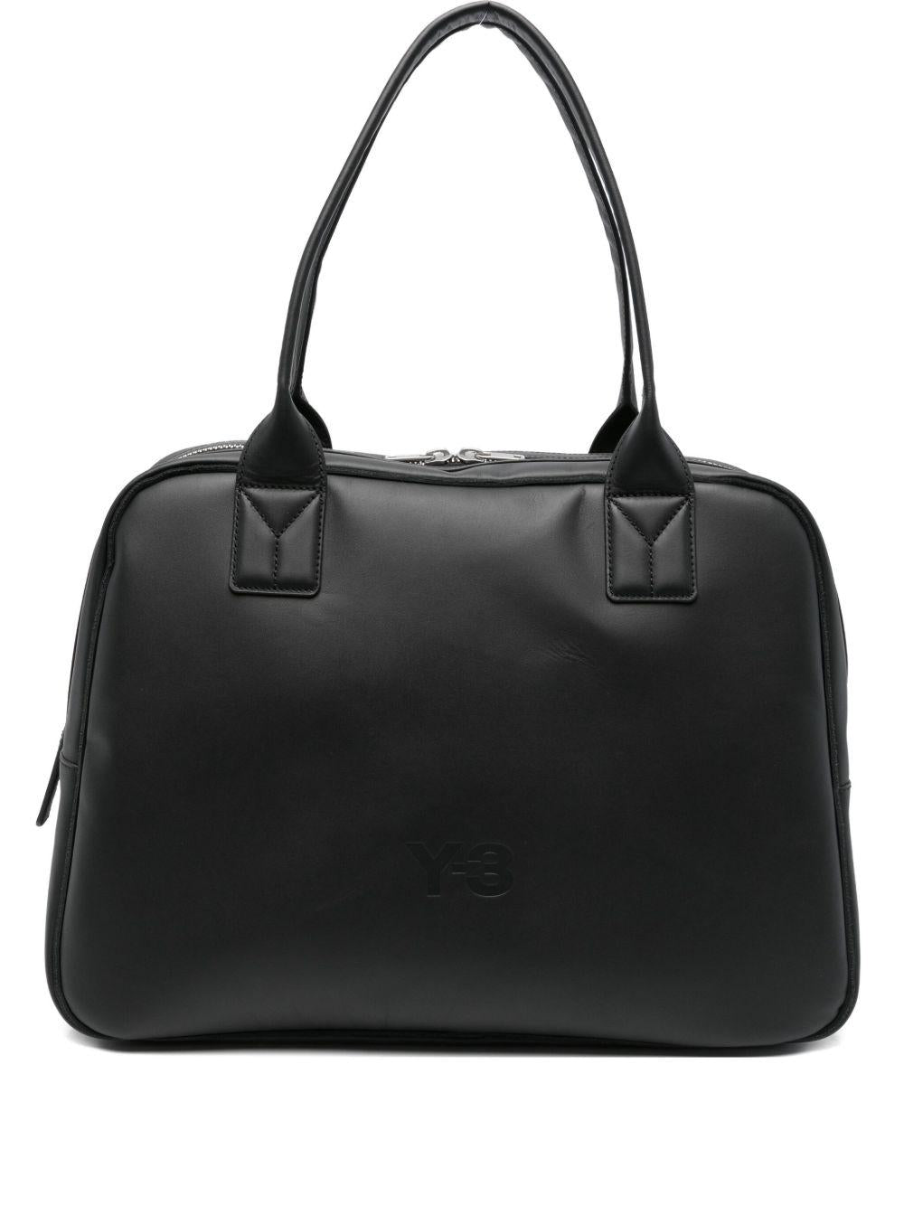 Borsa Airliner in Pelle KB9310 BLACK Y-3