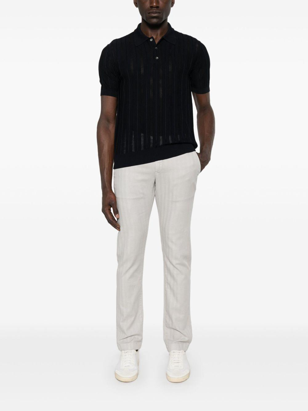 Polo in maglia RB15124 10 NAVY ROBERTO COLLINA