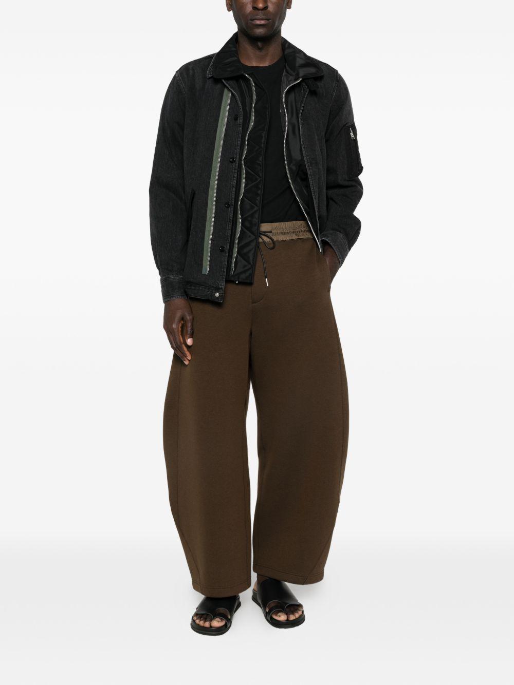 Black Nylon Twill Denim Jacket 2603928M 001 BLACK SACAI