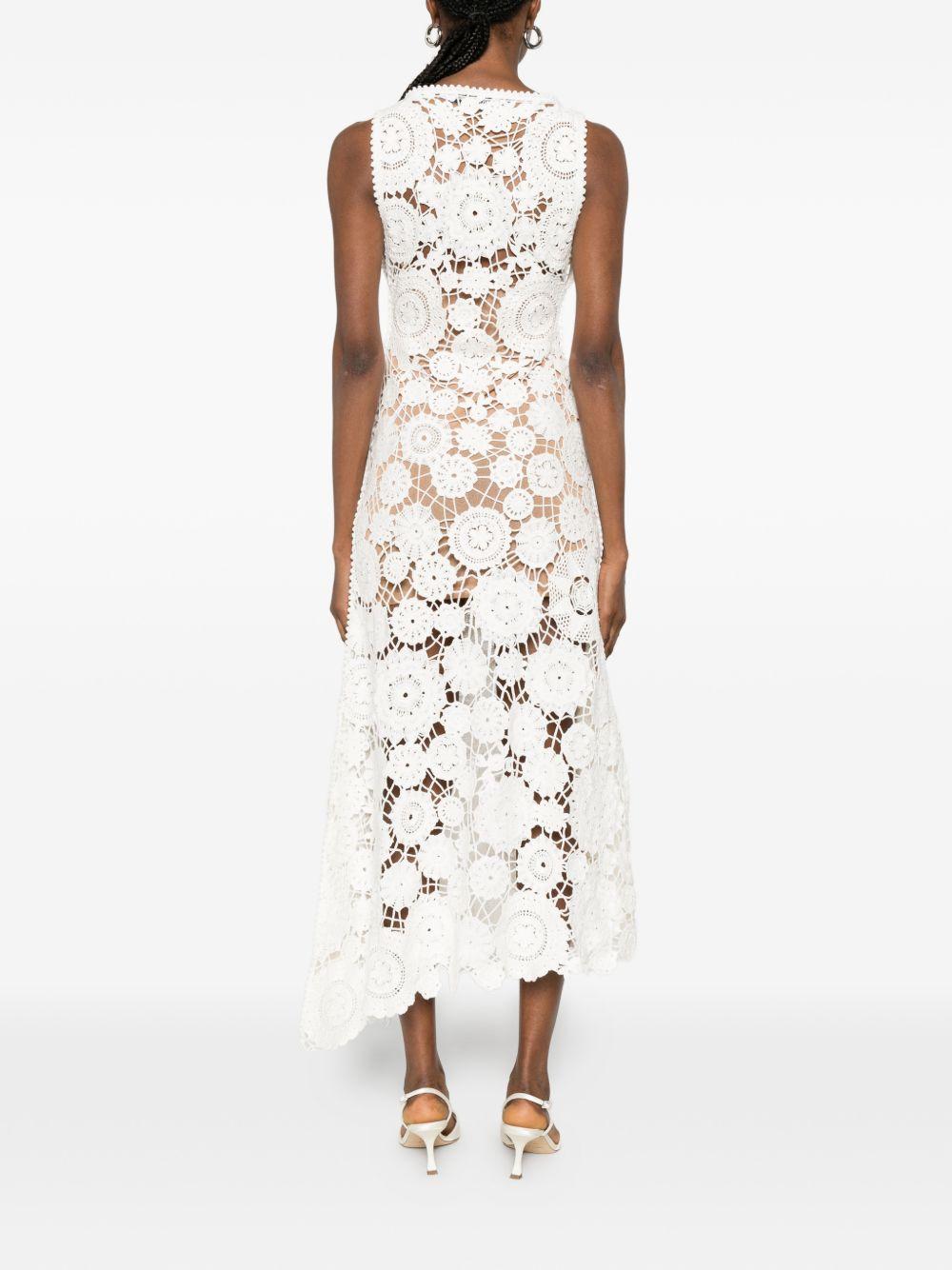 Crochet Maxi Dress AC26031XW WHITE SELF-PORTRAIT