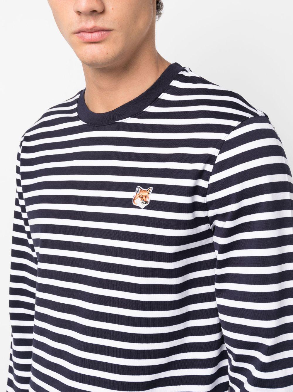 LM00105KJ0044 S480 NAVY STRIPES MAISON KITSUNE